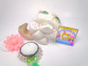 Littlest Pet Shop Grey White Persian Cat #328 & cute accessories Authentic