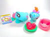 Littlest Pet Shop Rare Blue Pink Turtle #1735 & Mini cute accessories authentic