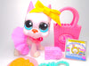 Littlest Pet Shop Rare Pink Great Dane #1022 with cute accessories Authentic