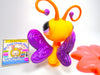 Littlest Pet Shop Yellow Purple Butterfly #801 with accessories Authentic