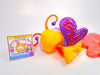 Littlest Pet Shop Yellow Purple Butterfly #801 with accessories Authentic