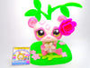 Littlest Pet Shop Pink Panda Bear #1662 & Cute Accessories Authentic