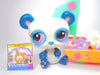Littlest Pet Shop Blue Panda Bear #1092 & Cute Accessories Authentic