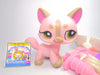 Littlest Pet Shop Pink Walking Destiny Cat #1326 Medical Accessories Authentic