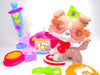 Littlest Pet Shop Grey Collie dog # 67 . Authentic with cute accessories