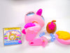 Littlest Pet Shop Rare Pink Glitter Flamingo #2263 & cute accessories Authentic