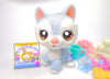 Littlest Pet Shop Rare Blue White Husky Dog #1930 & cute accessories Authentic
