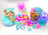 Littlest Pet Shop Rare Brown Collie Dog #893 Boxer Puppy #1052 Authentic