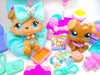 Littlest Pet Shop Rare Brown Collie Dog #893 Boxer Puppy #1052 Authentic
