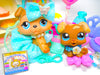 Littlest Pet Shop Rare Brown Collie Dog #893 Boxer Puppy #1052 Authentic