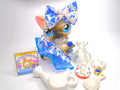 Littlest Pet Shop Siamese Short Hair Cat #5 & cute accessories Authentic
