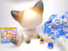 Littlest Pet Shop Siamese Short Hair Cat #5 & cute accessories Authentic