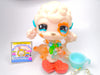 Littlest Pet Shop Rare White Brown Poodle Dog #730 & cute accessories Authentic