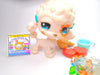 Littlest Pet Shop Rare White Brown Poodle Dog #730 & cute accessories Authentic