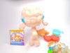 Littlest Pet Shop Rare White Brown Poodle Dog #730 & cute accessories Authentic