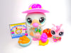 Littlest Pet Shop Rare Mint Blue Swan #1734 & cute accessories Authentic
