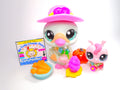 Littlest Pet Shop Rare Mint Blue Swan #1734 & cute accessories Authentic