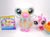 Littlest Pet Shop Rare Mint Blue Swan #1734 & cute accessories Authentic