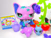 Littlest Pet Shop Rare Purple Glitter Bat #2142 & cute accessories Authentic