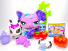 Littlest Pet Shop Rare Purple Glitter Bat #2142 & cute accessories Authentic