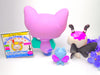Littlest Pet Shop Rare Purple Glitter Bat #2142 & cute accessories Authentic