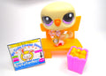 Littlest Pet Shop Tan Pigeon #1049 & accessories Authentic