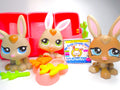 Littlest Pet Shop Rare Triplet Bunnies #1331 #1332 #1333 & accessories Authentic