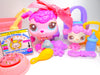 Littlest Pet Shop Rare Mommy Baby Poodle #2497 #2498 & accessories Authentic