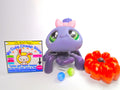 Littlest Pet Shop Purple Glass Eye Spider #329 & cute accessories Authentic