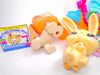 Littlest Pet Shop Rare French Basset Hound Dog #1106 Bunny #1107 Authentic