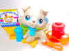 Littlest Pet Shop White Collie Dog #363 with cute accessories Authentic