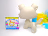 Littlest Pet Shop White Collie Dog #363 with cute accessories Authentic
