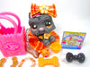 Littlest Pet Shop Rare Black Scottie Dog #1034 & accessories Authentic