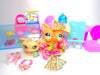 Littlest Pet Shop Rare Short Hair Cat #886 Kitten #1074 & Accessories Authentic