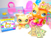 Littlest Pet Shop Rare Short Hair Cat #886 Kitten #1074 & Accessories Authentic