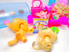 Littlest Pet Shop Rare Short Hair Cat #886 Kitten #1074 & Accessories Authentic
