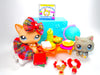 Littlest Pet Shop Short Hair Cat #1024 Kitten #66 & Accessories Authentic