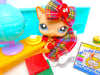 Littlest Pet Shop Short Hair Cat #1024 Kitten #66 & Accessories Authentic