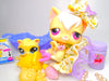 Littlest Pet Shop Rare Yellow Angora Cat #364 & Accessories Authentic