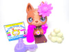 Littlest Pet Shop Brown German Shepard Dog #867 & Accessories Authentic