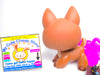 Littlest Pet Shop Brown German Shepard Dog #867 & Accessories Authentic
