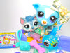 Littlest Pet Shop Rare Blue Greyhound Dog #2546 Husky Puppy #2036 Authentic