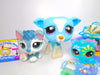 Littlest Pet Shop Rare Blue Greyhound Dog #2546 Husky Puppy #2036 Authentic