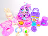 Littlest Pet Shop RARE Purple St. Bernard Dog #2405 & Accessories Authentic