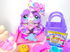 Littlest Pet Shop RARE Purple St. Bernard Dog #2405 & Accessories Authentic