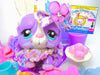 Littlest Pet Shop RARE Purple St. Bernard Dog #2405 & Accessories Authentic