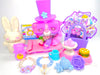 Littlest Pet Shop RARE Purple St. Bernard Dog #2405 & Accessories Authentic
