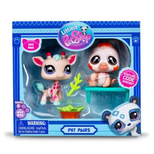 Littlest Pet Shop Gen 7 Pet Pairs Series 2 #92 Giraffe #93 Sloth Zoo Pals NIB