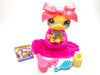Littlest Pet Shop pink heart diary sitting cat with cute accessories