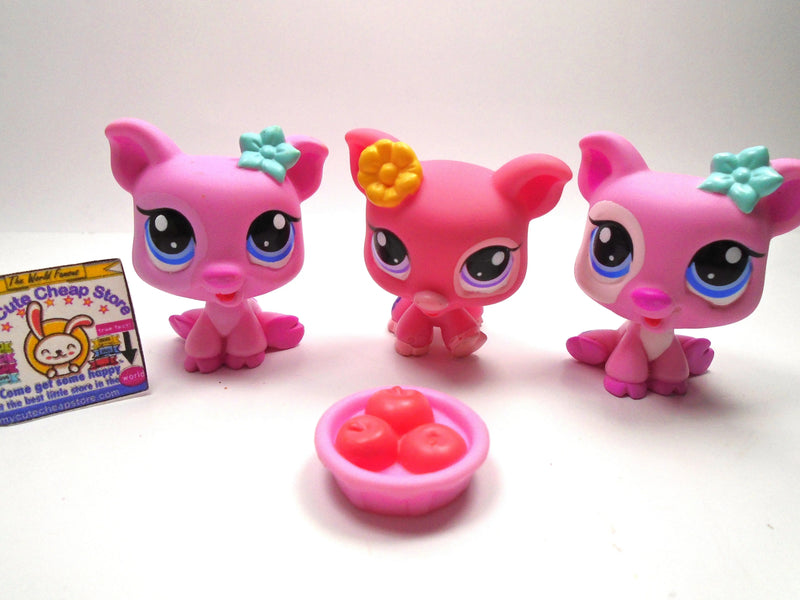 Lot De Figurines Littlest Pet Shop - Cochons #258, 377, 266, 87, 876, 1548, 1549 (occasion)